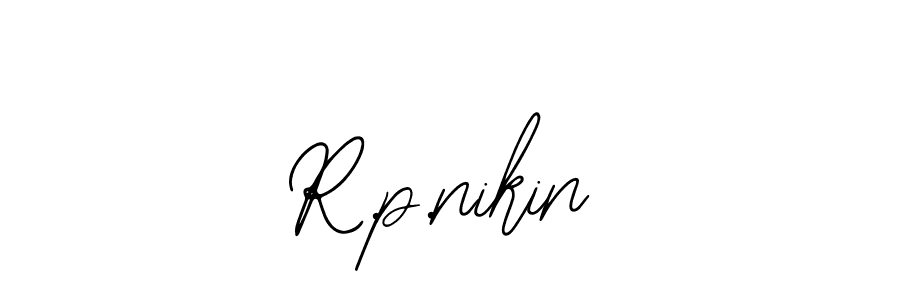 Also You can easily find your signature by using the search form. We will create R.p.nikin name handwritten signature images for you free of cost using Bearetta-2O07w sign style. R.p.nikin signature style 12 images and pictures png