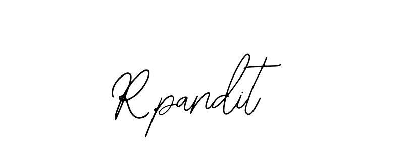 Create a beautiful signature design for name R.pandit. With this signature (Bearetta-2O07w) fonts, you can make a handwritten signature for free. R.pandit signature style 12 images and pictures png