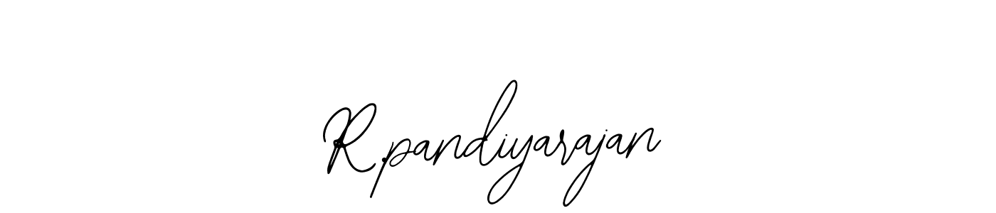 You should practise on your own different ways (Bearetta-2O07w) to write your name (R.pandiyarajan) in signature. don't let someone else do it for you. R.pandiyarajan signature style 12 images and pictures png