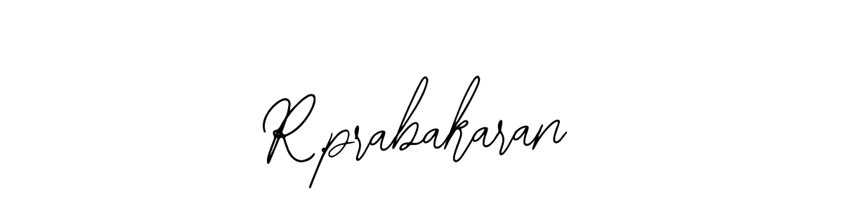 Use a signature maker to create a handwritten signature online. With this signature software, you can design (Bearetta-2O07w) your own signature for name R.prabakaran. R.prabakaran signature style 12 images and pictures png