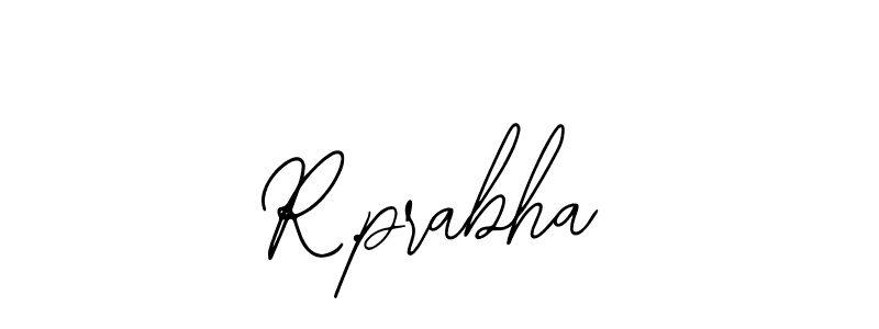 if you are searching for the best signature style for your name R.prabha. so please give up your signature search. here we have designed multiple signature styles  using Bearetta-2O07w. R.prabha signature style 12 images and pictures png