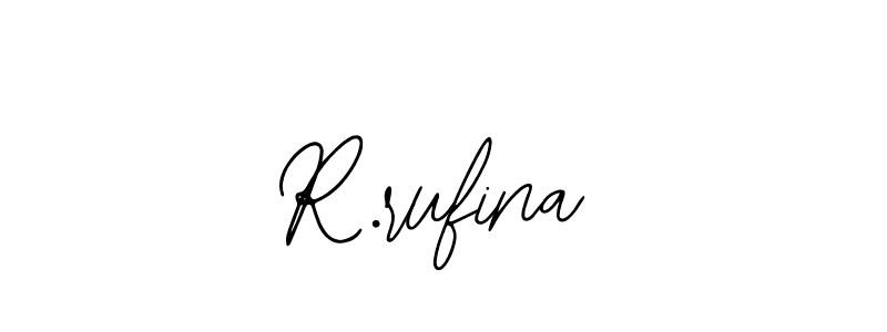 Design your own signature with our free online signature maker. With this signature software, you can create a handwritten (Bearetta-2O07w) signature for name R.rufina. R.rufina signature style 12 images and pictures png