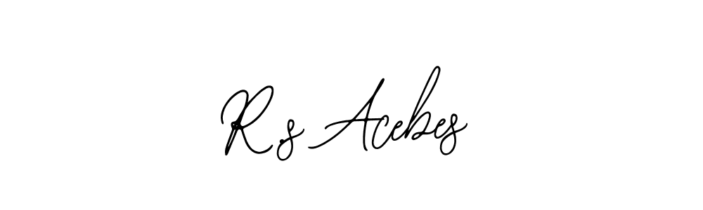 Create a beautiful signature design for name R.s Acebes. With this signature (Bearetta-2O07w) fonts, you can make a handwritten signature for free. R.s Acebes signature style 12 images and pictures png