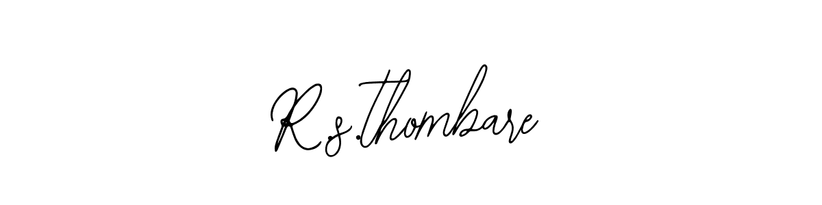 Also we have R.s.thombare name is the best signature style. Create professional handwritten signature collection using Bearetta-2O07w autograph style. R.s.thombare signature style 12 images and pictures png