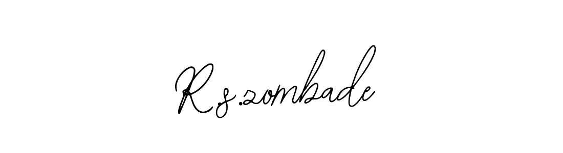 Make a beautiful signature design for name R.s.zombade. With this signature (Bearetta-2O07w) style, you can create a handwritten signature for free. R.s.zombade signature style 12 images and pictures png