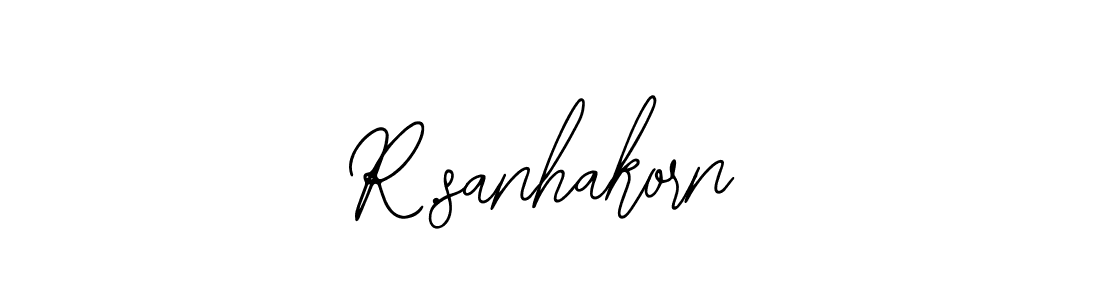 The best way (Bearetta-2O07w) to make a short signature is to pick only two or three words in your name. The name R.sanhakorn include a total of six letters. For converting this name. R.sanhakorn signature style 12 images and pictures png