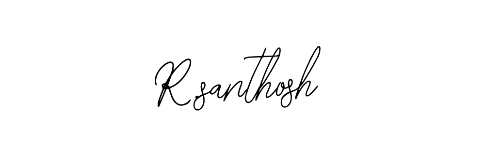 This is the best signature style for the R.santhosh name. Also you like these signature font (Bearetta-2O07w). Mix name signature. R.santhosh signature style 12 images and pictures png