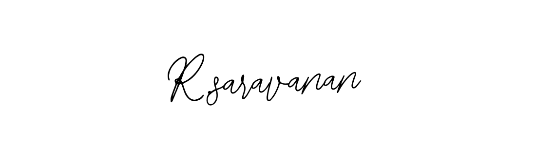 Use a signature maker to create a handwritten signature online. With this signature software, you can design (Bearetta-2O07w) your own signature for name R.saravanan. R.saravanan signature style 12 images and pictures png