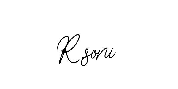 Make a beautiful signature design for name R.soni. With this signature (Bearetta-2O07w) style, you can create a handwritten signature for free. R.soni signature style 12 images and pictures png