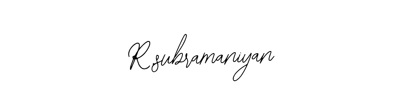 Check out images of Autograph of R.subramaniyan name. Actor R.subramaniyan Signature Style. Bearetta-2O07w is a professional sign style online. R.subramaniyan signature style 12 images and pictures png