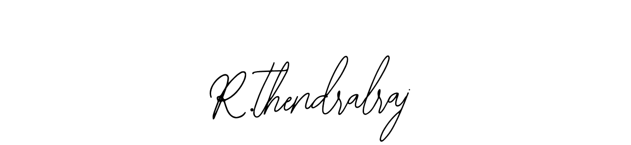 How to make R.thendralraj name signature. Use Bearetta-2O07w style for creating short signs online. This is the latest handwritten sign. R.thendralraj signature style 12 images and pictures png