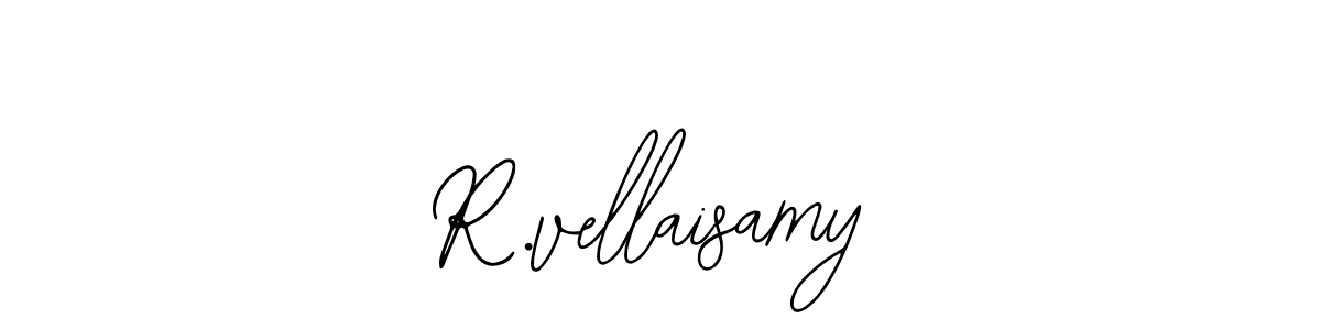 You should practise on your own different ways (Bearetta-2O07w) to write your name (R.vellaisamy) in signature. don't let someone else do it for you. R.vellaisamy signature style 12 images and pictures png