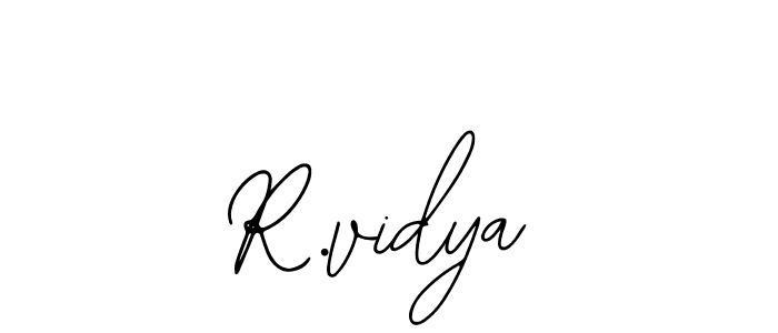 R.vidya stylish signature style. Best Handwritten Sign (Bearetta-2O07w) for my name. Handwritten Signature Collection Ideas for my name R.vidya. R.vidya signature style 12 images and pictures png