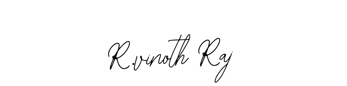 Use a signature maker to create a handwritten signature online. With this signature software, you can design (Bearetta-2O07w) your own signature for name R.vinoth Raj. R.vinoth Raj signature style 12 images and pictures png