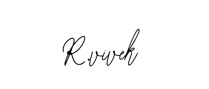 Make a beautiful signature design for name R.vivek. Use this online signature maker to create a handwritten signature for free. R.vivek signature style 12 images and pictures png