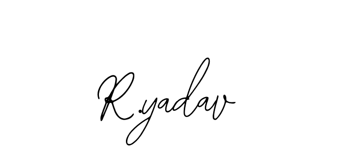 Make a beautiful signature design for name R.yadav. With this signature (Bearetta-2O07w) style, you can create a handwritten signature for free. R.yadav signature style 12 images and pictures png