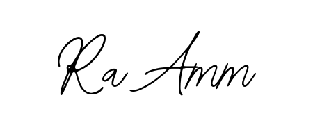 Create an unforgettable impression when signing with Ra Amm name styled in Bearetta-2O07w typography. 100% free online generator. Ra Amm signature style 12 images and pictures png