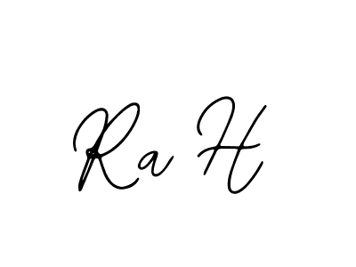 Design your own signature with our free online signature maker. With this signature software, you can create a handwritten (Bearetta-2O07w) signature for name Ra H. Ra H signature style 12 images and pictures png