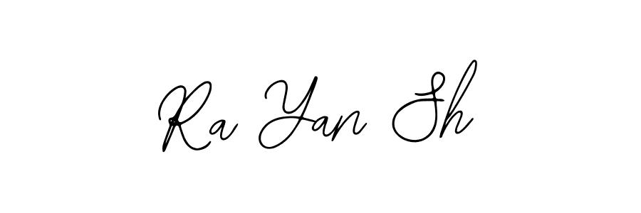if you are searching for the best signature style for your name Ra Yan Sh. so please give up your signature search. here we have designed multiple signature styles  using Bearetta-2O07w. Ra Yan Sh signature style 12 images and pictures png