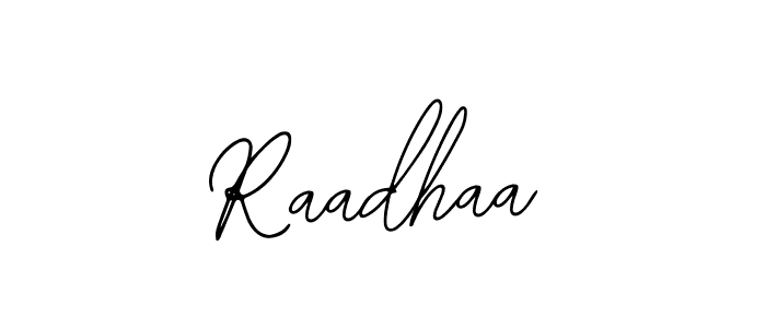 Make a beautiful signature design for name Raadhaa. With this signature (Bearetta-2O07w) style, you can create a handwritten signature for free. Raadhaa signature style 12 images and pictures png