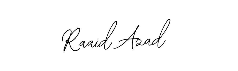 The best way (Bearetta-2O07w) to make a short signature is to pick only two or three words in your name. The name Raaid Azad include a total of six letters. For converting this name. Raaid Azad signature style 12 images and pictures png