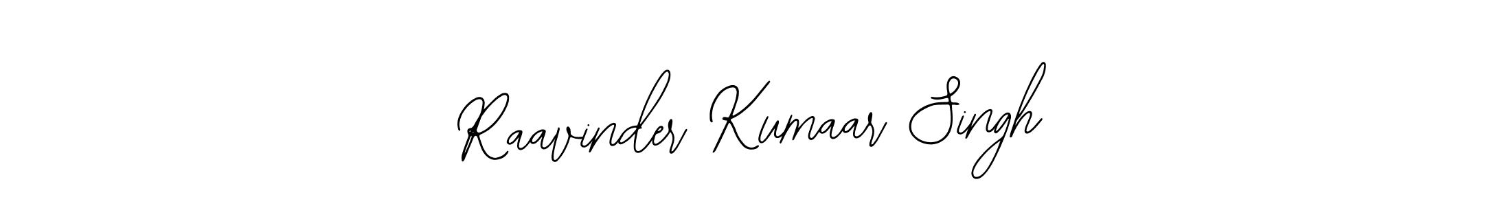 How to make Raavinder Kumaar Singh name signature. Use Bearetta-2O07w style for creating short signs online. This is the latest handwritten sign. Raavinder Kumaar Singh signature style 12 images and pictures png