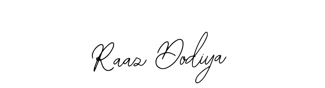 How to Draw Raaz Dodiya signature style? Bearetta-2O07w is a latest design signature styles for name Raaz Dodiya. Raaz Dodiya signature style 12 images and pictures png