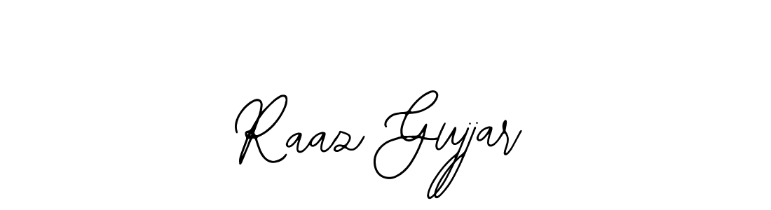 This is the best signature style for the Raaz Gujjar name. Also you like these signature font (Bearetta-2O07w). Mix name signature. Raaz Gujjar signature style 12 images and pictures png