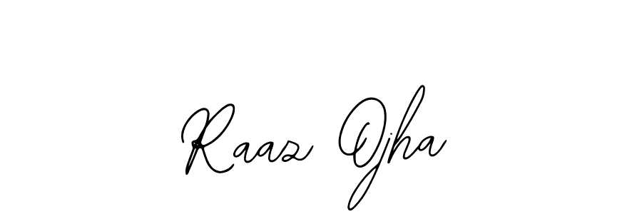 Use a signature maker to create a handwritten signature online. With this signature software, you can design (Bearetta-2O07w) your own signature for name Raaz Ojha. Raaz Ojha signature style 12 images and pictures png