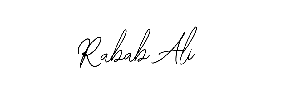 How to Draw Rabab Ali signature style? Bearetta-2O07w is a latest design signature styles for name Rabab Ali. Rabab Ali signature style 12 images and pictures png