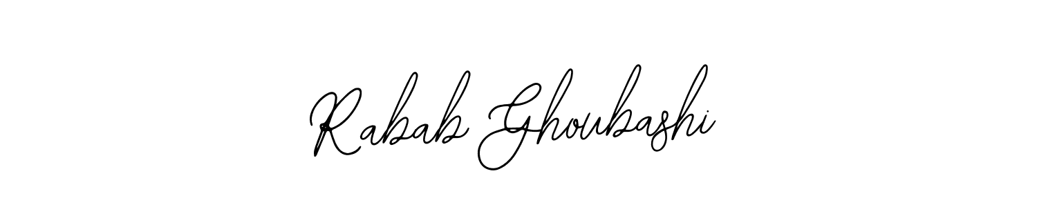 Create a beautiful signature design for name Rabab Ghoubashi. With this signature (Bearetta-2O07w) fonts, you can make a handwritten signature for free. Rabab Ghoubashi signature style 12 images and pictures png