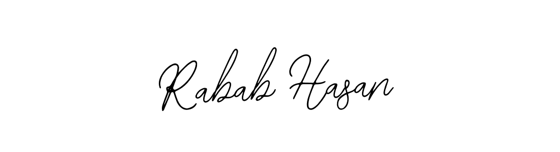 Also You can easily find your signature by using the search form. We will create Rabab Hasan name handwritten signature images for you free of cost using Bearetta-2O07w sign style. Rabab Hasan signature style 12 images and pictures png