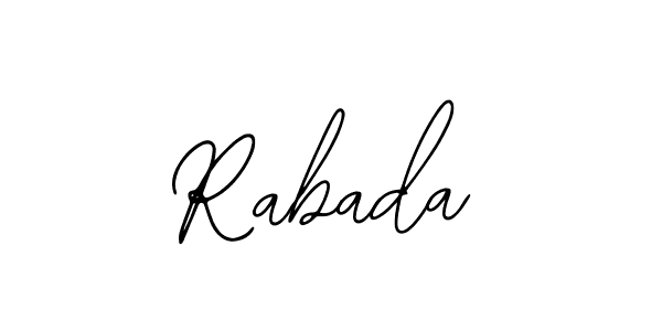 Create a beautiful signature design for name Rabada. With this signature (Bearetta-2O07w) fonts, you can make a handwritten signature for free. Rabada signature style 12 images and pictures png