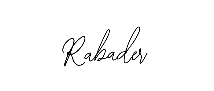 How to make Rabader signature? Bearetta-2O07w is a professional autograph style. Create handwritten signature for Rabader name. Rabader signature style 12 images and pictures png