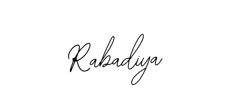 Make a short Rabadiya signature style. Manage your documents anywhere anytime using Bearetta-2O07w. Create and add eSignatures, submit forms, share and send files easily. Rabadiya signature style 12 images and pictures png