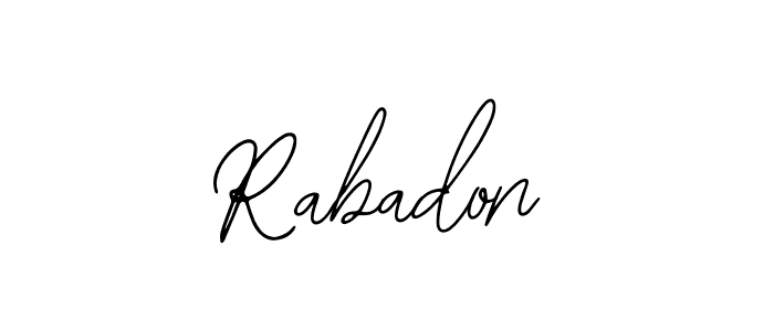 Use a signature maker to create a handwritten signature online. With this signature software, you can design (Bearetta-2O07w) your own signature for name Rabadon. Rabadon signature style 12 images and pictures png