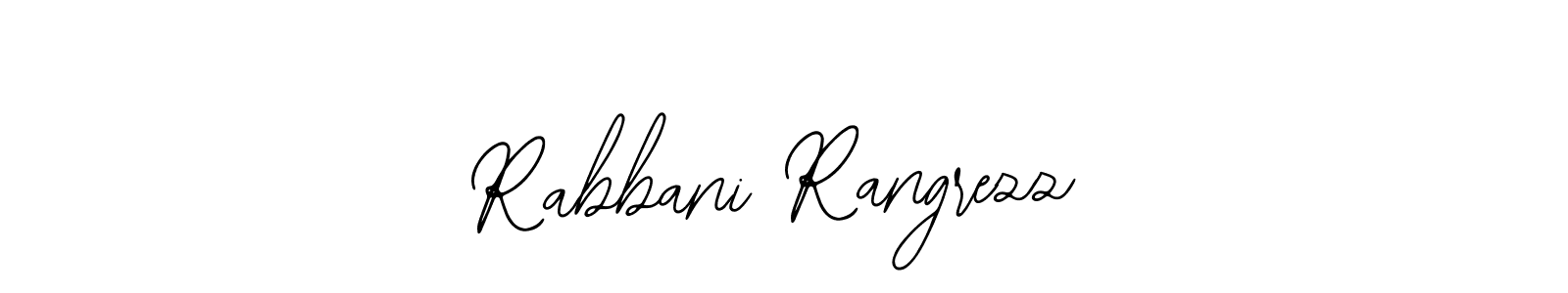 if you are searching for the best signature style for your name Rabbani Rangrezz. so please give up your signature search. here we have designed multiple signature styles  using Bearetta-2O07w. Rabbani Rangrezz signature style 12 images and pictures png