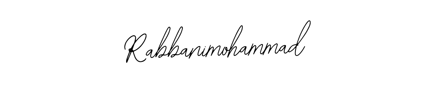 Use a signature maker to create a handwritten signature online. With this signature software, you can design (Bearetta-2O07w) your own signature for name Rabbanimohammad. Rabbanimohammad signature style 12 images and pictures png