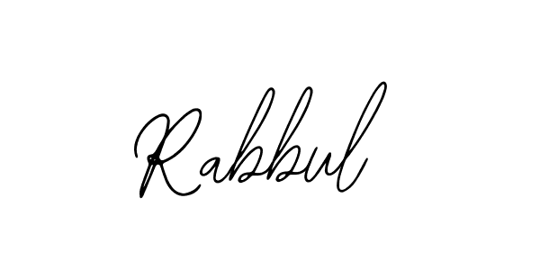 Design your own signature with our free online signature maker. With this signature software, you can create a handwritten (Bearetta-2O07w) signature for name Rabbul. Rabbul signature style 12 images and pictures png