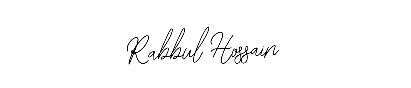 How to make Rabbul Hossain name signature. Use Bearetta-2O07w style for creating short signs online. This is the latest handwritten sign. Rabbul Hossain signature style 12 images and pictures png