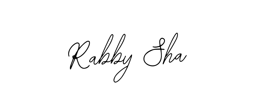 Also You can easily find your signature by using the search form. We will create Rabby Sha name handwritten signature images for you free of cost using Bearetta-2O07w sign style. Rabby Sha signature style 12 images and pictures png