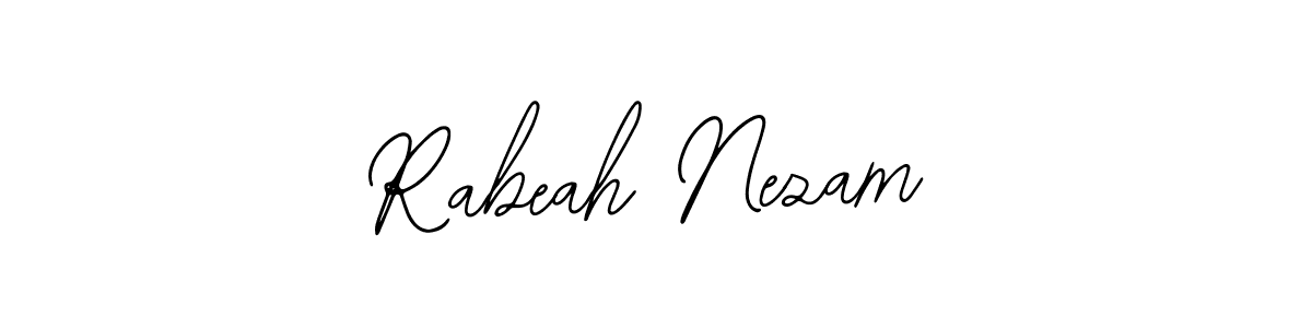 You can use this online signature creator to create a handwritten signature for the name Rabeah Nezam. This is the best online autograph maker. Rabeah Nezam signature style 12 images and pictures png