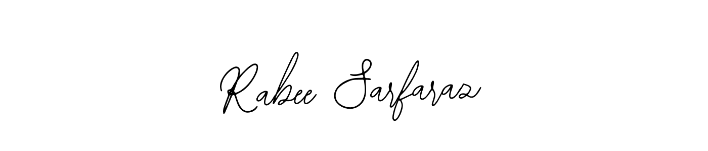 Make a short Rabee Sarfaraz signature style. Manage your documents anywhere anytime using Bearetta-2O07w. Create and add eSignatures, submit forms, share and send files easily. Rabee Sarfaraz signature style 12 images and pictures png