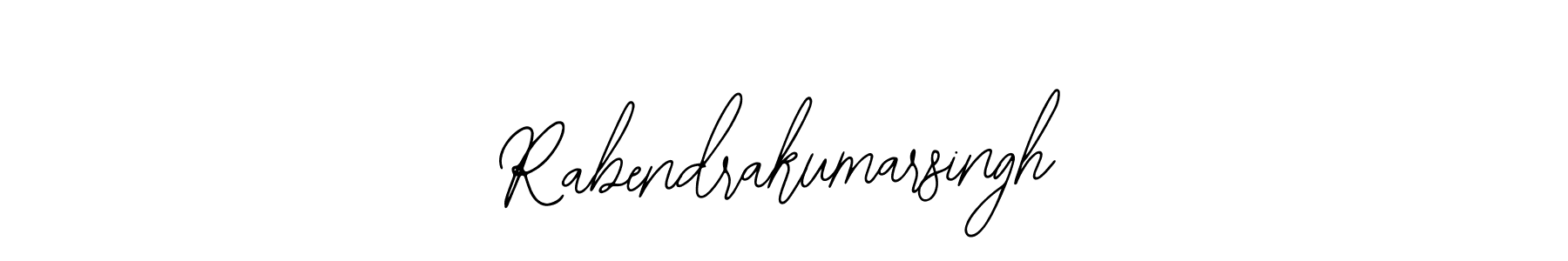 You should practise on your own different ways (Bearetta-2O07w) to write your name (Rabendrakumarsingh) in signature. don't let someone else do it for you. Rabendrakumarsingh signature style 12 images and pictures png
