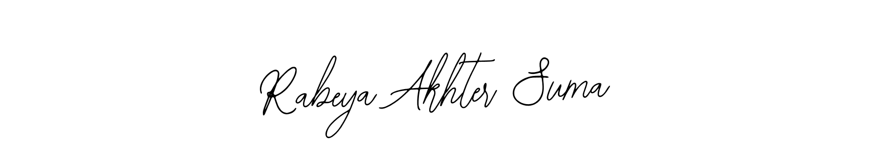 if you are searching for the best signature style for your name Rabeya Akhter Suma. so please give up your signature search. here we have designed multiple signature styles  using Bearetta-2O07w. Rabeya Akhter Suma signature style 12 images and pictures png