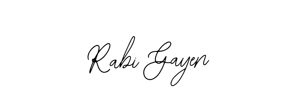 Also You can easily find your signature by using the search form. We will create Rabi Gayen name handwritten signature images for you free of cost using Bearetta-2O07w sign style. Rabi Gayen signature style 12 images and pictures png