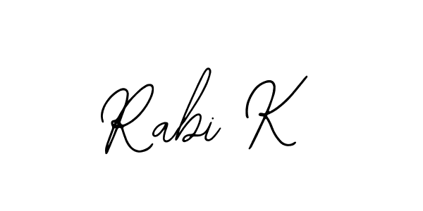 How to make Rabi K signature? Bearetta-2O07w is a professional autograph style. Create handwritten signature for Rabi K name. Rabi K signature style 12 images and pictures png