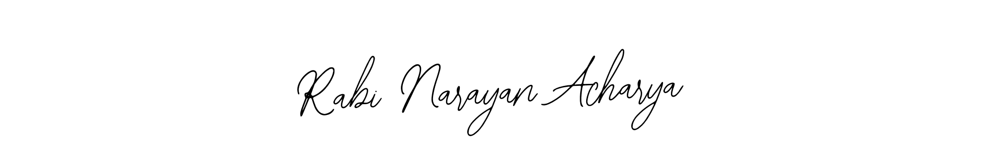 The best way (Bearetta-2O07w) to make a short signature is to pick only two or three words in your name. The name Rabi Narayan Acharya include a total of six letters. For converting this name. Rabi Narayan Acharya signature style 12 images and pictures png