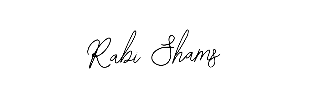 How to make Rabi Shams name signature. Use Bearetta-2O07w style for creating short signs online. This is the latest handwritten sign. Rabi Shams signature style 12 images and pictures png