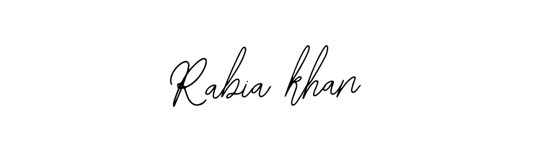 You should practise on your own different ways (Bearetta-2O07w) to write your name (Rabia khan) in signature. don't let someone else do it for you. Rabia khan signature style 12 images and pictures png